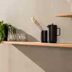 Osaka Avorio concrete-effect beige tile setting