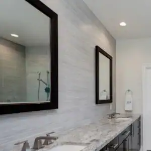 Parma Platinum bathroom porcelain tile setting