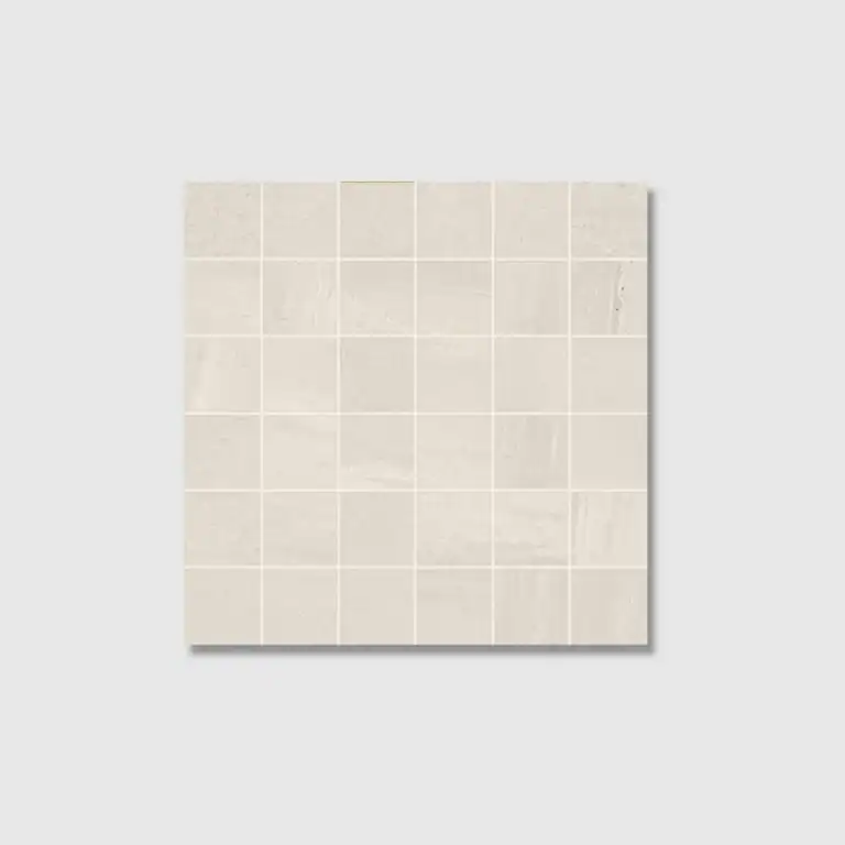 Pietra Savona Mosaic white stone-effect mosaic tile
