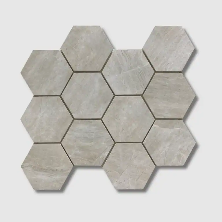 Chamonix hex mosaic tile