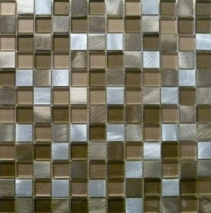 metallic marron mosaic