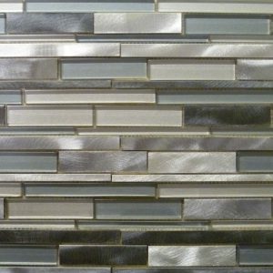 metallic silver linear