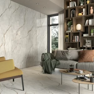Eternal porcelain grey tile marble effect glossy finish