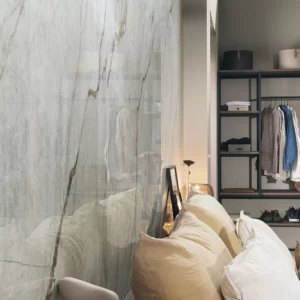 Eternal porcelain grey tile marble effect glossy finish