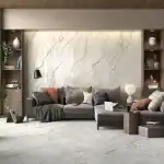 Eternal porcelain grey tile marble effect glossy and matt finish