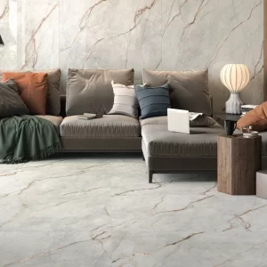 Eternal porcelain grey tile marble effect glossy and matt finish