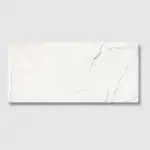 Ethereal porcelain white tile marble effect