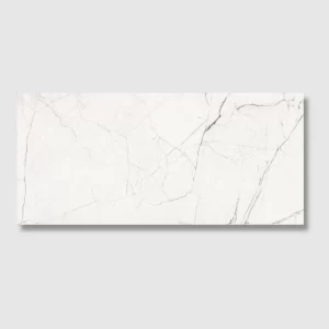 Ethereal porcelain white tile marble effect