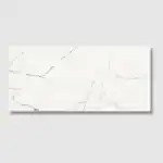 Ethereal porcelain white tile marble effect