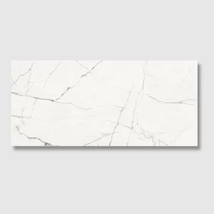 Ethereal porcelain white tile marble effect