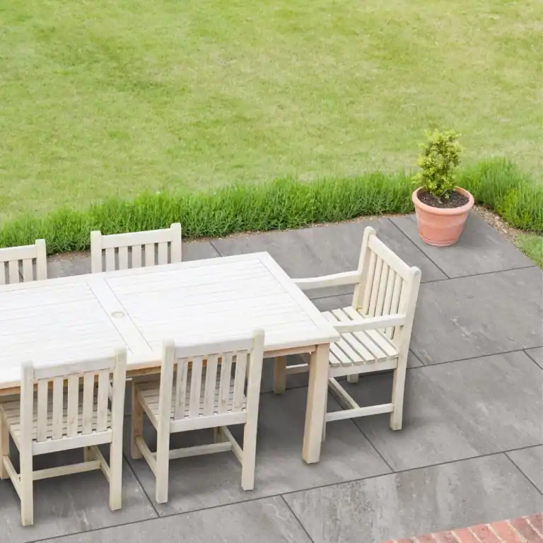 Europa Grey stone effect porcelain outdoor tile