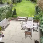 Europa White stone effect porcelain outdoor tile