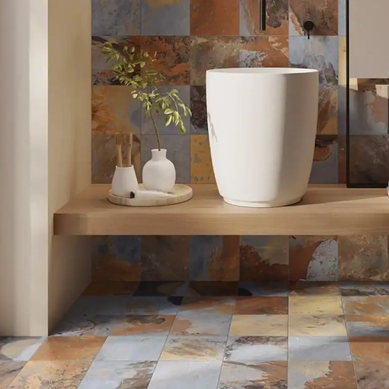 Flagstone Cotto stone effect porcelain tile