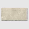 Florence Taupe Vintage porcelain tile with rustic chipped edges