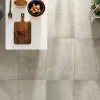 Florence Taupe Vintage porcelain tile with rustic chipped edges