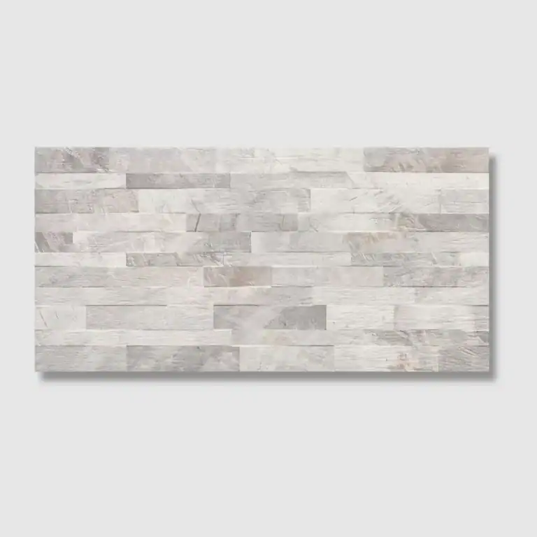 Fossilstone Grey Decor stone effect porcelain tile