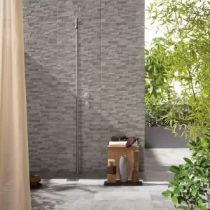 Fossilstone Grey Decor stone effect porcelain tile