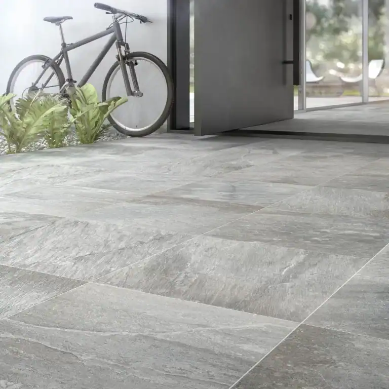 Garla Grey quartzite stone effect porcelain tile