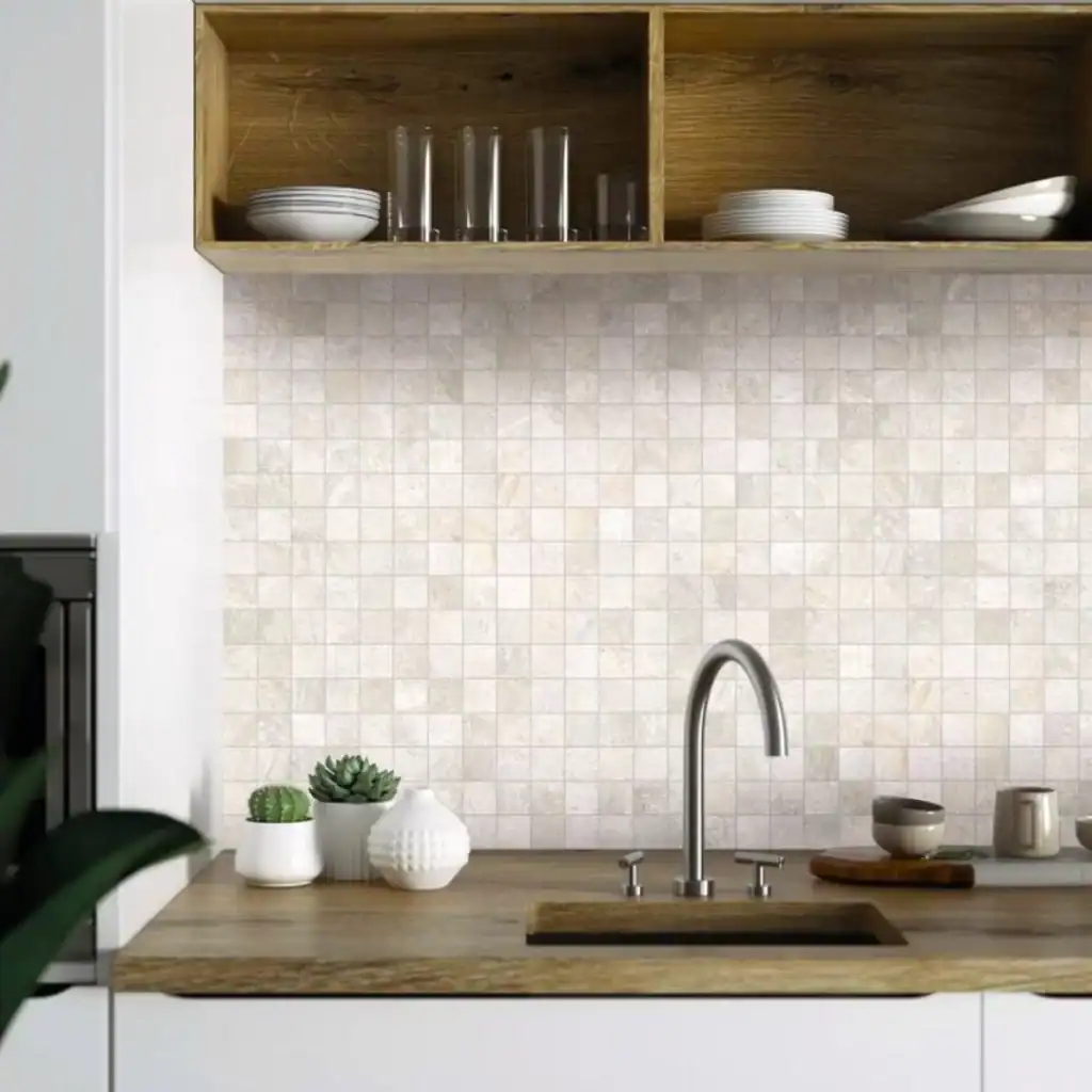 Garla Stone quartzite stone effect porcelain tile mosaic