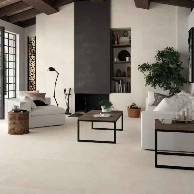 Ground Bone Soft cement concrete effect porcelain tiles