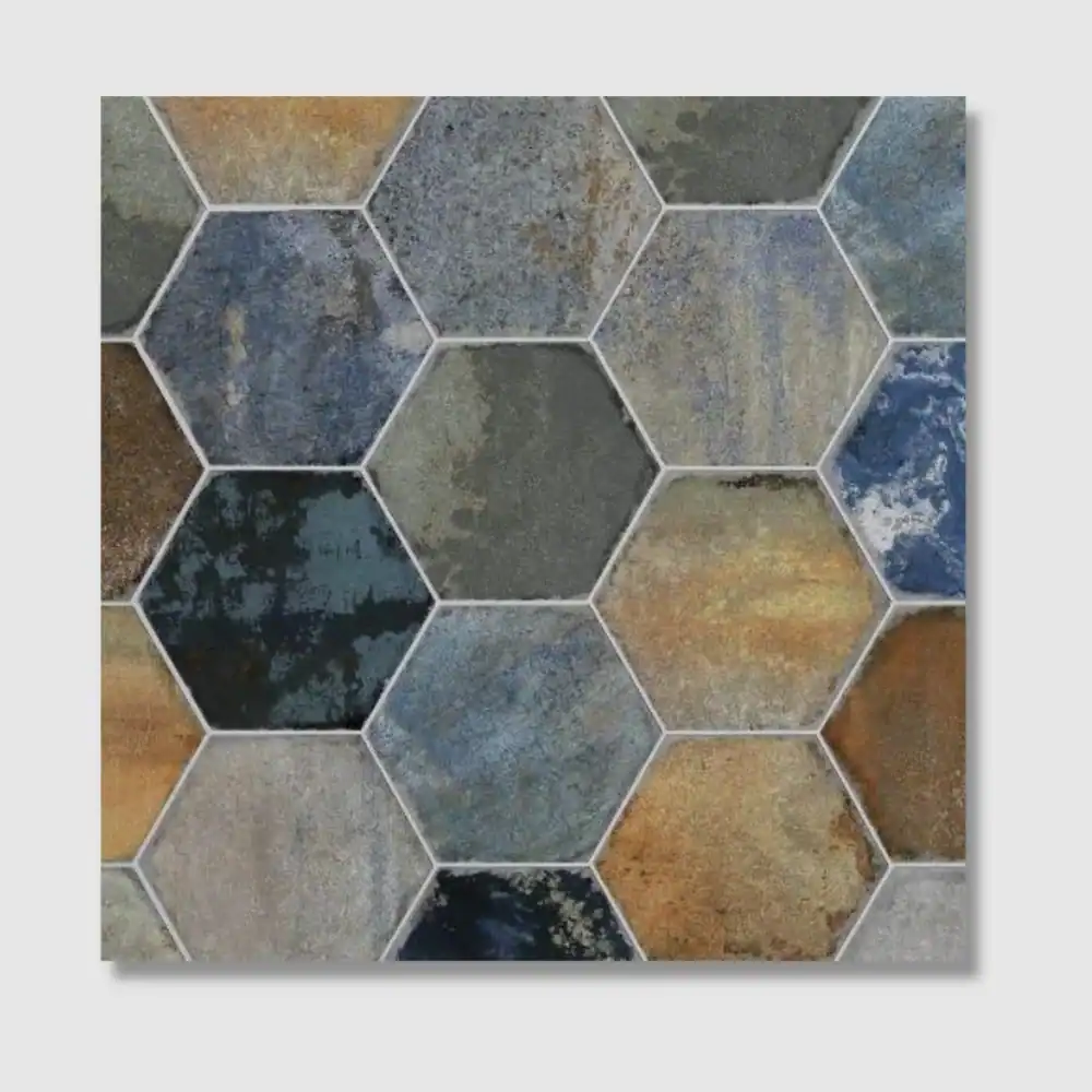 Colourful Hexagonal Tile