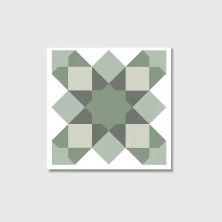 Patterned Green Tile