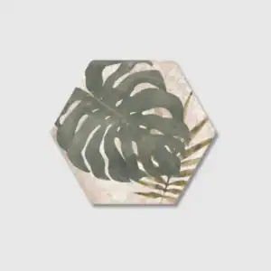 Hexagonal Patterned Leaves Tile