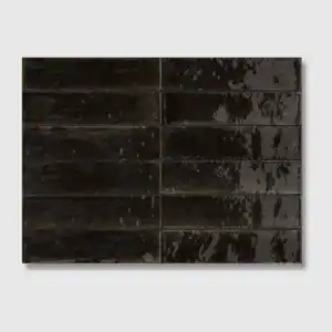black handmade effect porcelain tile