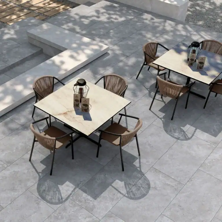 grey textured stone effect tile