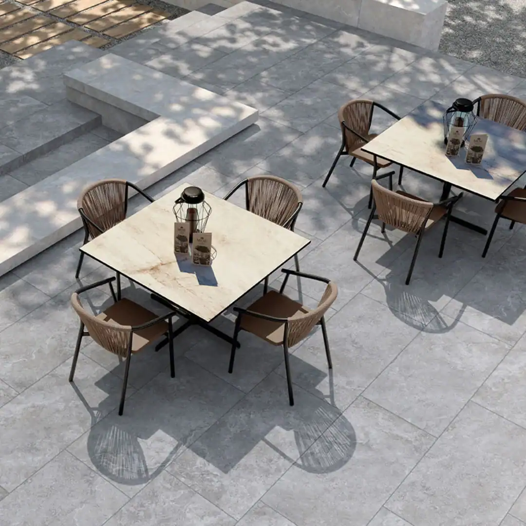 grey textured stone effect tile