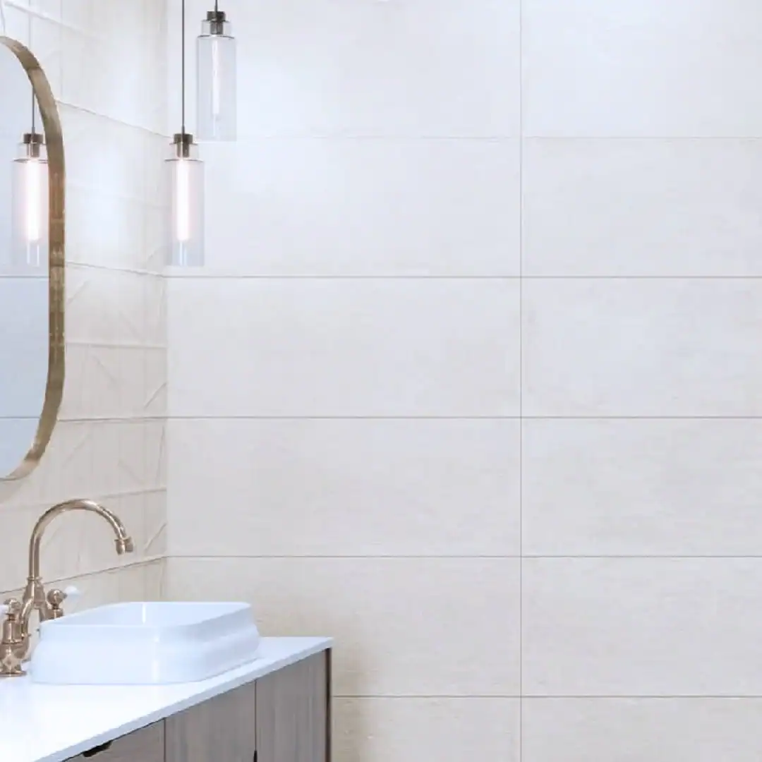 Zenith White tile 30x60 bathroom