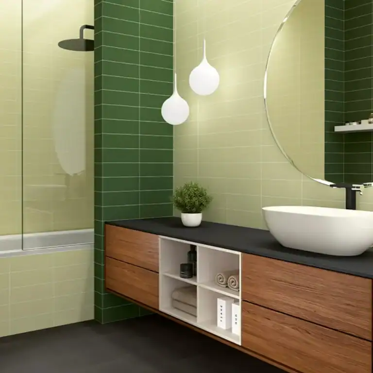 mint matt ceramic wall tile