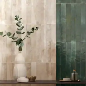 almond glossy ceramic tile