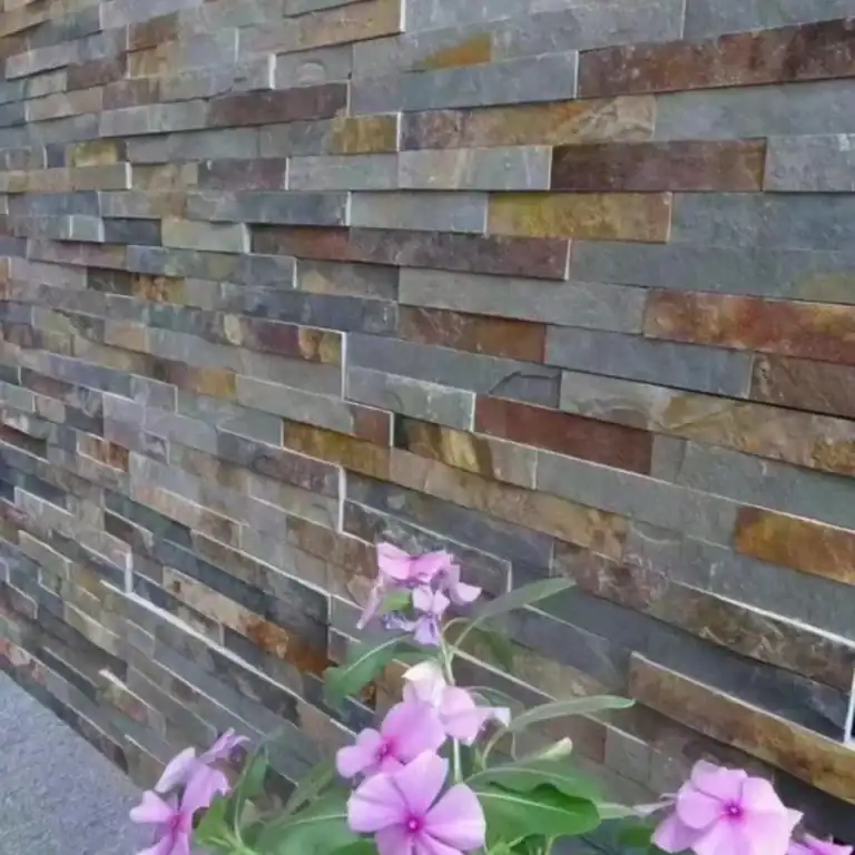 rustic natural slate wall cladding