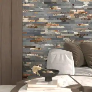 rustic natural slate wall cladding