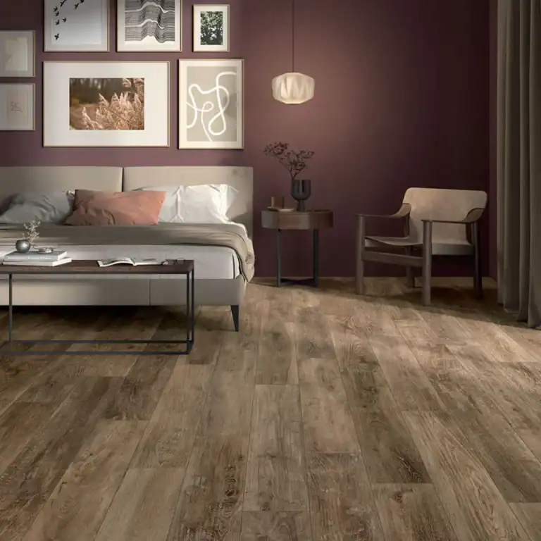 Coffe Brown Wood Effect Tile