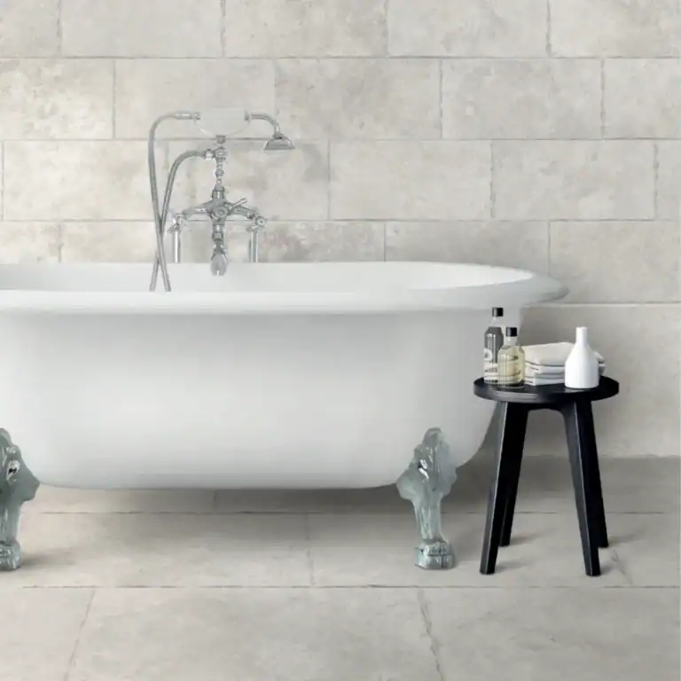 Grey Stone-Look Tile