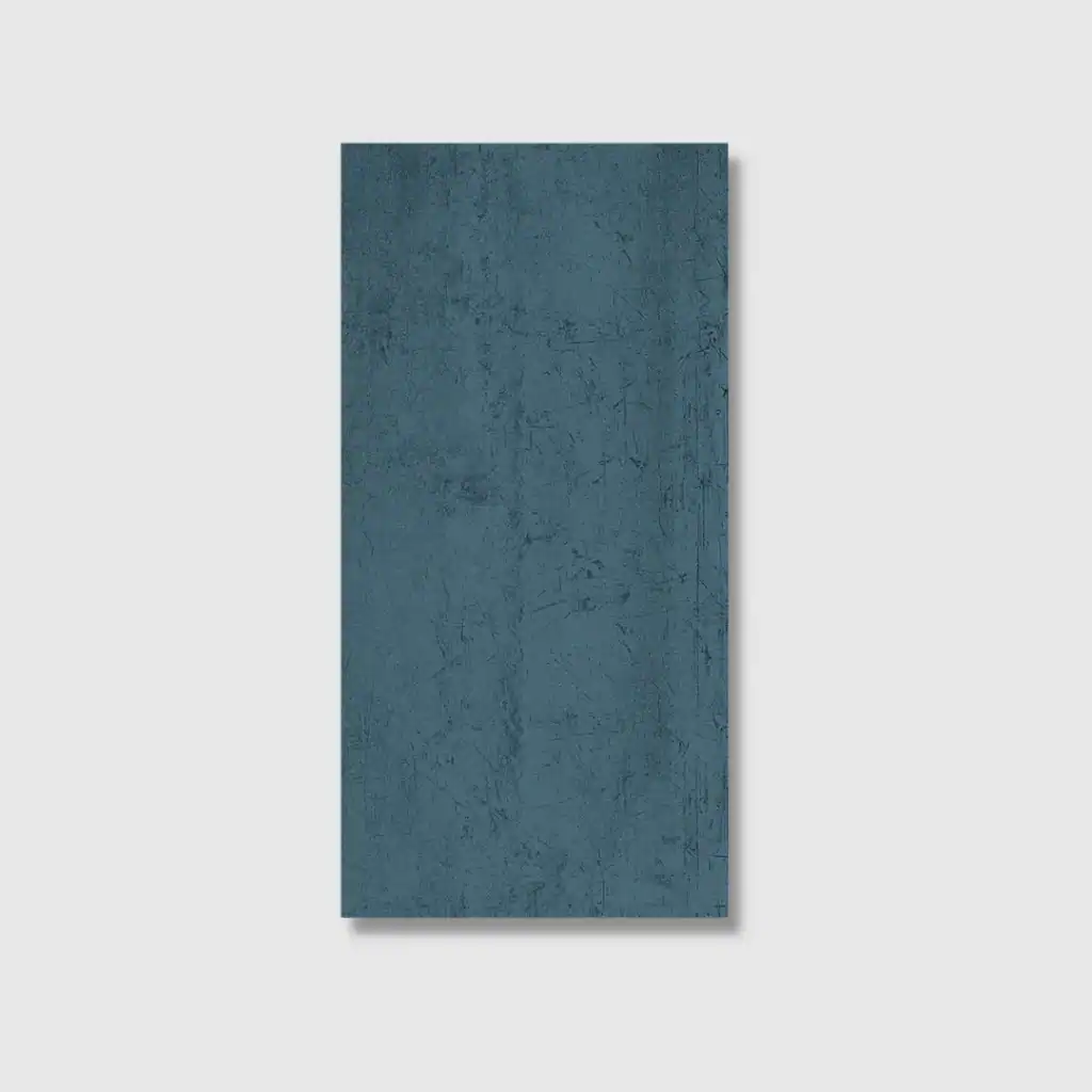 blue aged metal effect tile