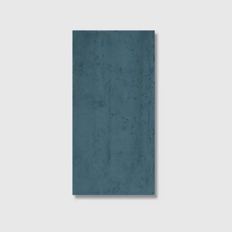 blue aged metal effect tile