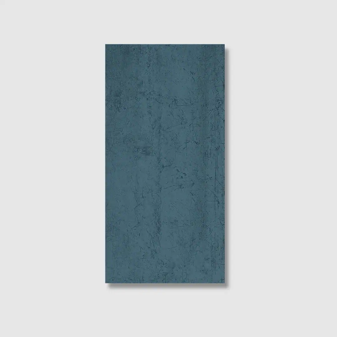 blue aged metal effect tile
