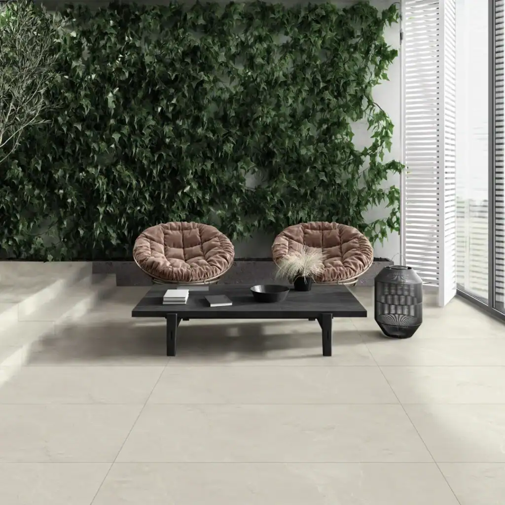 light cream porcelain floor tile
