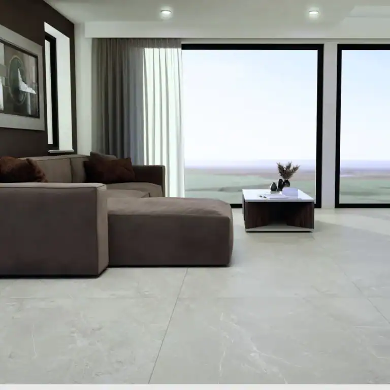 contemporary grey porcelain floor tile