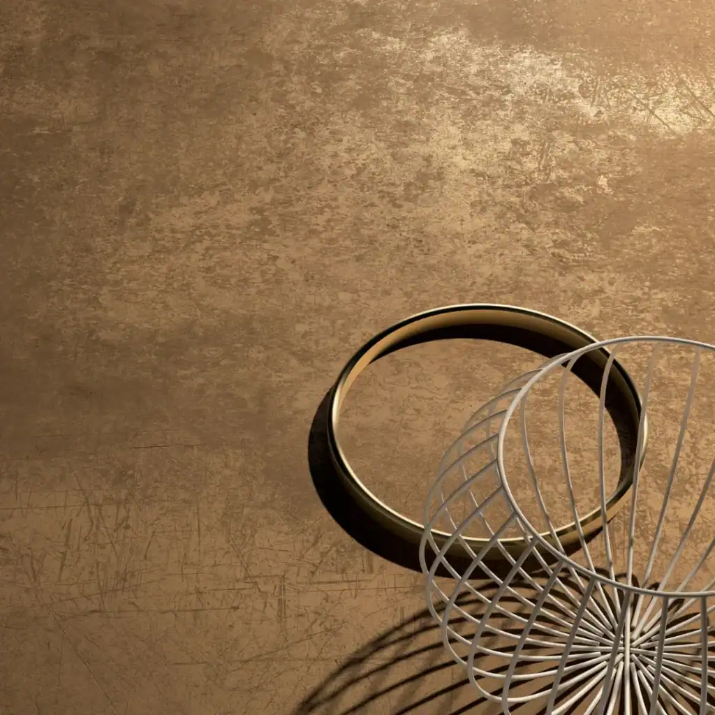 copper metal effect tile