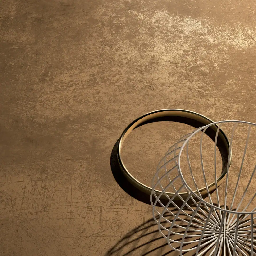 copper metal effect tile