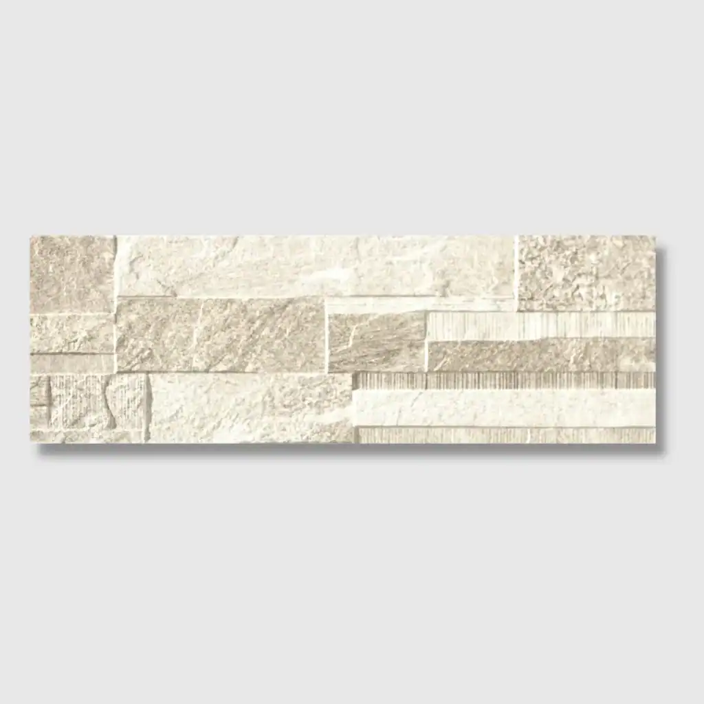 off white split stone tile