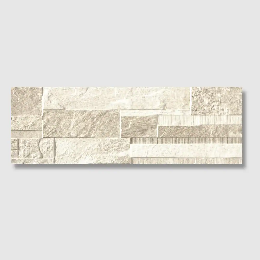 off white split stone tile