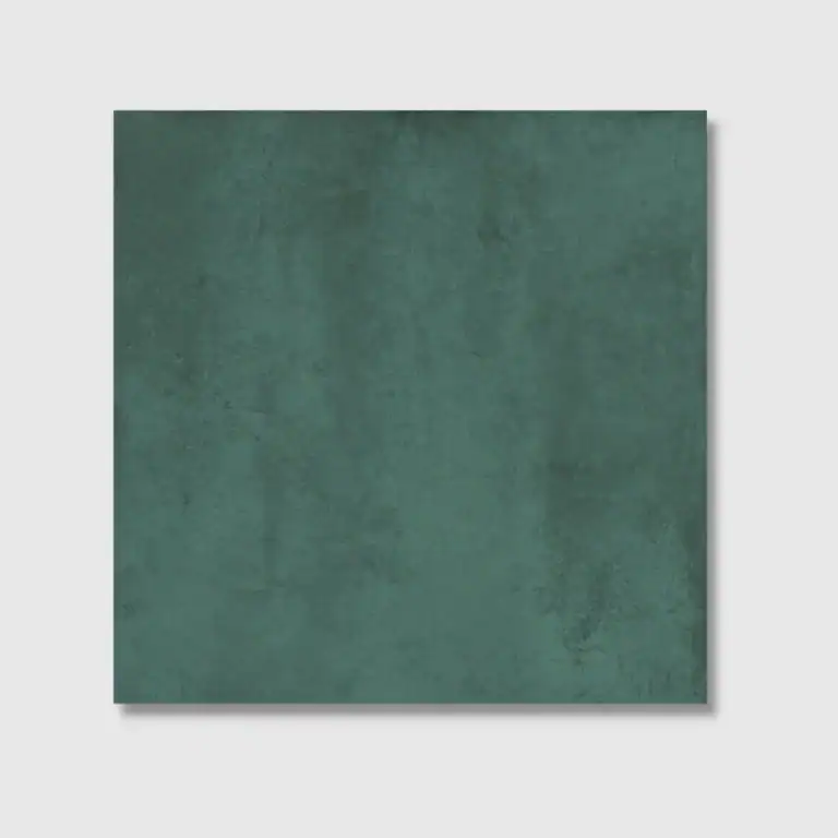 aged green metal effect tile