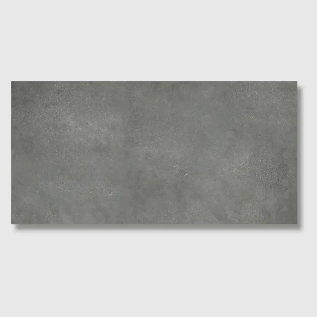 dark industrial concrete effect tile
