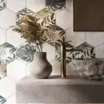 Hexagonal Patterned Leaves Tile