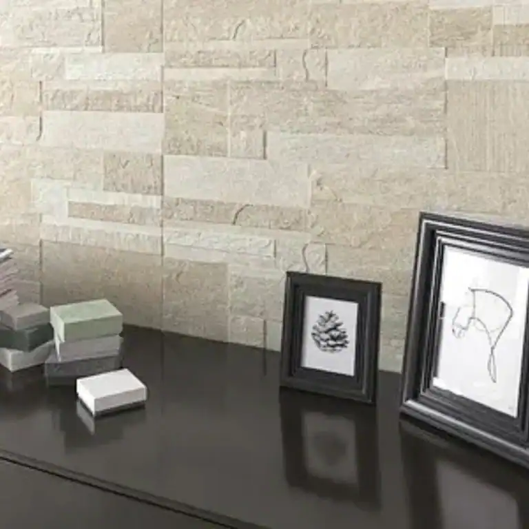 off white split stone tile